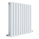 Nuie Revive Designer Horizontal Double Panel Radiator H600 x W586mm Gloss White HL338D