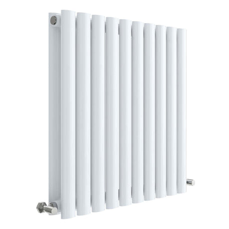 Nuie Revive Designer Horizontal Double Panel Radiator H600 x W586mm Gloss White HL338D