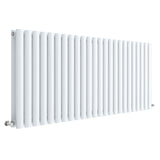 Nuie Revive Designer Horizontal Double Panel Radiator H600 x W1398mm Gloss White HL340D