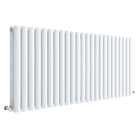 Nuie Revive Designer Horizontal Double Panel Radiator H600 x W1398mm Gloss White HL340D