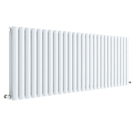 Nuie Revive Designer Horizontal Double Panel Radiator H600 x W1572mm Gloss White HL342D
