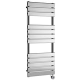 Nuie Flat Panel Electric Heated Towel Rail - 12 Panels - H1213 x W500mm Chrome HL359
