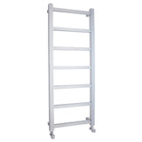 Nuie Eton Straight Heated Towel Rail With Square Tubes Chrome H1200mm HL375