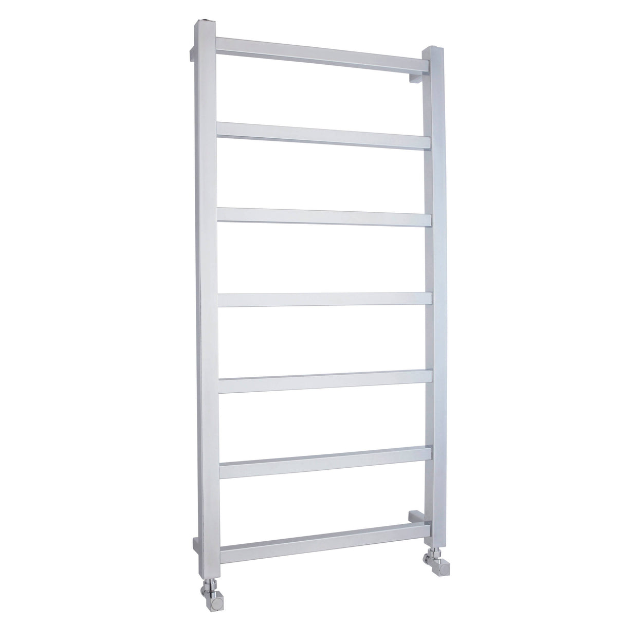 Nuie Eton Straight Heated Towel Rail With Square Tubes Chrome H1200mm HL376