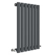 Nuie Revive Designer Horizontal Single Panel Radiator H600 x W412mm Anthracite HLA37