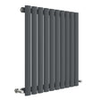Nuie Revive Designer Horizontal Single Panel Radiator H600 x W586mm Anthracite HLA38