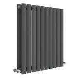 Nuie Revive Designer Horizontal Double Panel Radiator H600 x W586mm Anthracite HLA38D