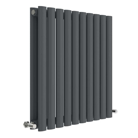 Nuie Revive Designer Horizontal Double Panel Radiator H600 x W586mm Anthracite HLA38D