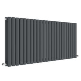 Nuie Revive Designer Horizontal Double Panel Radiator H600 x W1398mm Anthracite HLA40D