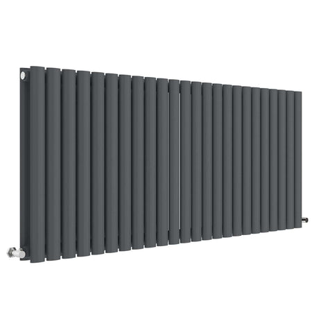 Nuie Revive Designer Horizontal Double Panel Radiator H600 x W1398mm Anthracite HLA40D