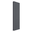 Nuie Sloane Designer Vertical Double Panel Radiator H1800 x W528mm Anthracite HLA47D