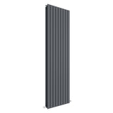 Nuie Sloane Designer Vertical Double Panel Radiator H1800 x W528mm Anthracite HLA47D