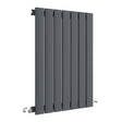 Nuie Sloane Designer Horizontal Single Panel Radiator H600 x W412mm Anthracite HLA54