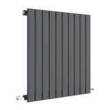 Nuie Sloane Designer Horizontal Single Panel Radiator H600 x W586mm Anthracite HLA55