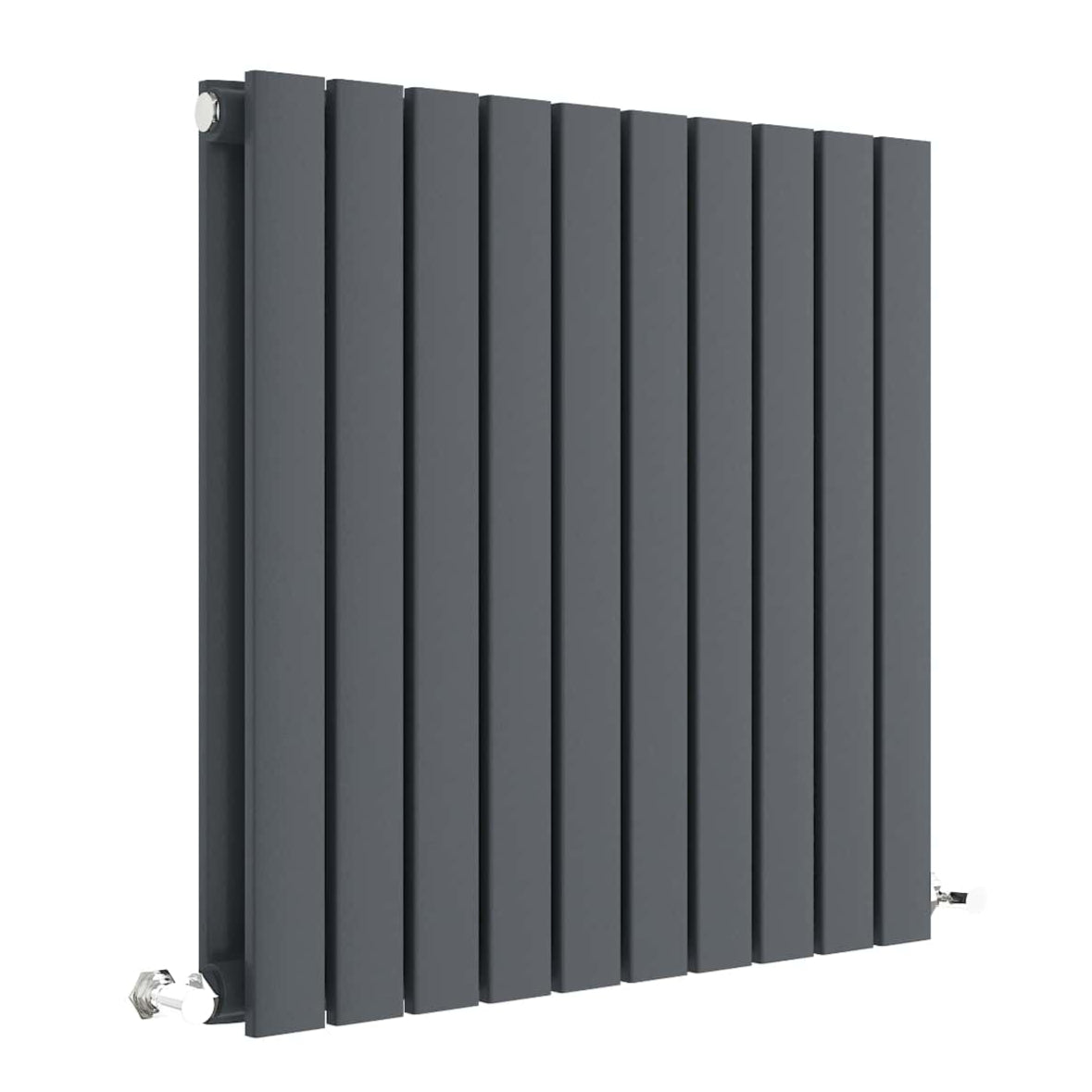 Nuie Sloane Designer Horizontal Double Panel Radiator H600 x W586mm Anthracite HLA55D