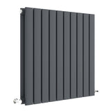 Nuie Sloane Designer Horizontal Double Panel Radiator H600 x W586mm Anthracite HLA55D