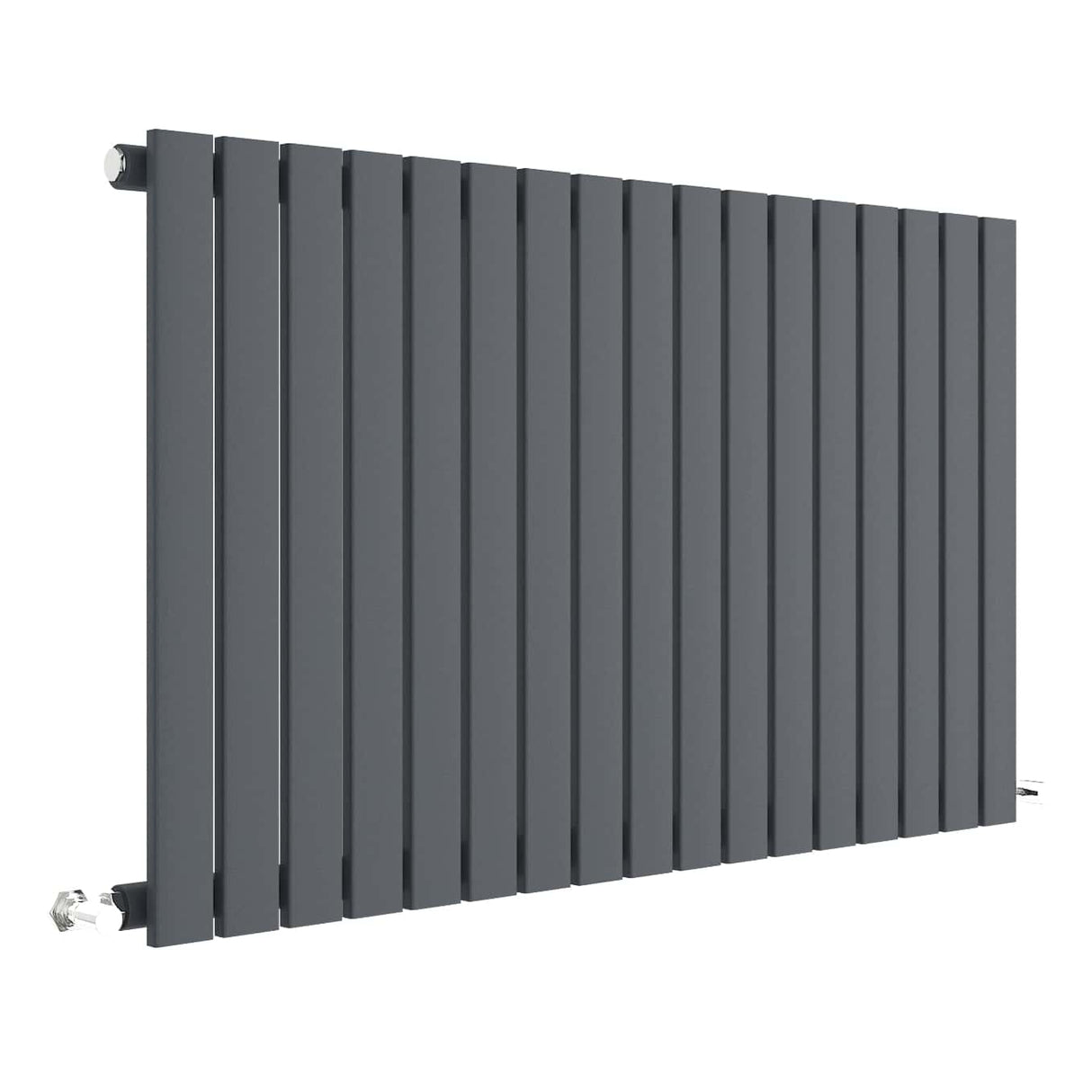 Nuie Sloane Designer Horizontal Single Panel Radiator H600 x W992mm Anthracite HLA56