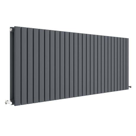 Nuie Sloane Designer Horizontal Double Panel Radiator H600 x W1572mm Anthracite HLA60D