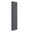 Nuie Sloane Designer Vertical Double Panel Radiator H1500 x W354mm Anthracite HLA73