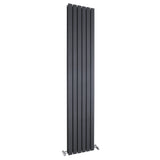 Nuie Sloane Designer Vertical Double Panel Radiator H1800 x W354mm Anthracite HLA74