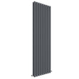 Nuie Revive Designer Vertical Double Panel Radiator H1800 x W528mm Anthracite HLA81