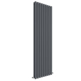 Nuie Revive Designer Vertical Double Panel Radiator H1800 x W528mm Anthracite HLA81