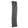 Nuie Revive Designer Vertical Single Panel Radiator With Wave Design H1785 x W413mm Anthracite HLA95