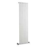Nuie Sloane Designer Vertical Single Panel Radiator H1500 x W354mm Satin White HLW41