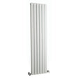Nuie Sloane Designer Vertical Double Panel Radiator H1500 x W354mm Satin White HLW43