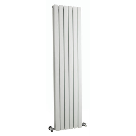 Nuie Sloane Designer Vertical Double Panel Radiator H1500 x W354mm Satin White HLW43