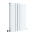 Nuie Sloane Designer Horizontal Double Panel Radiator H600 x W412mm Satin White HLW54D