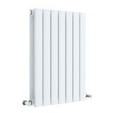 Nuie Sloane Designer Horizontal Double Panel Radiator H600 x W412mm Satin White HLW54D