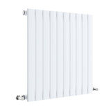 Nuie Sloane Designer Horizontal Single Panel Radiator H600 x W586mm Satin White HLW55