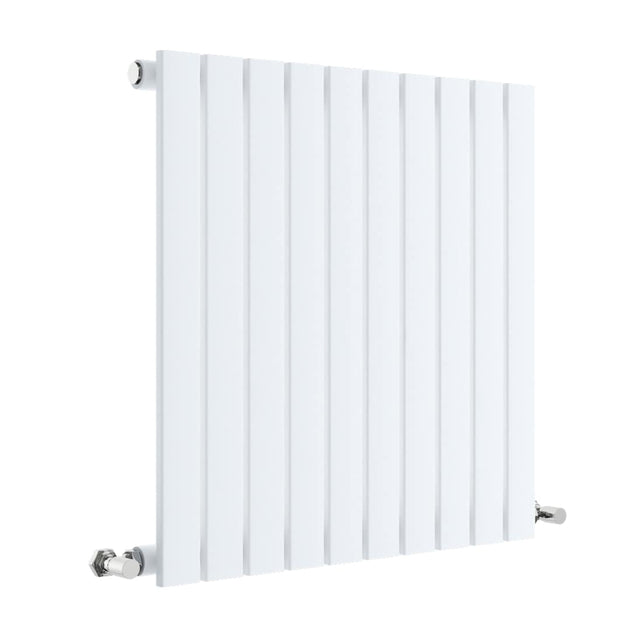 Nuie Sloane Designer Horizontal Single Panel Radiator H600 x W586mm Satin White HLW55