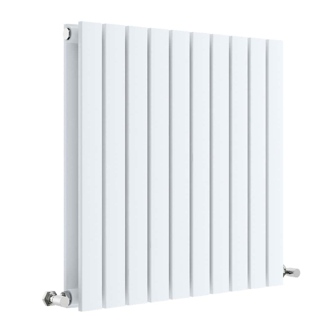 Nuie Sloane Designer Horizontal Double Panel Radiator H600 x W586mm Satin White HLW55D