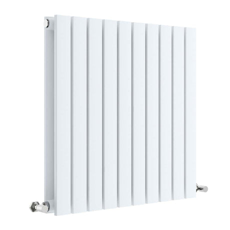 Nuie Sloane Designer Horizontal Double Panel Radiator H600 x W586mm Satin White HLW55D