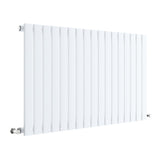 Nuie Sloane Designer Horizontal Single Panel Radiator H600 x W992mm Satin White HLW56
