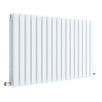 Nuie Sloane Designer Horizontal Double Panel Radiator H600 x W992mm Satin White HLW56D