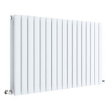 Nuie Sloane Designer Horizontal Double Panel Radiator H600 x W992mm Satin White HLW56D