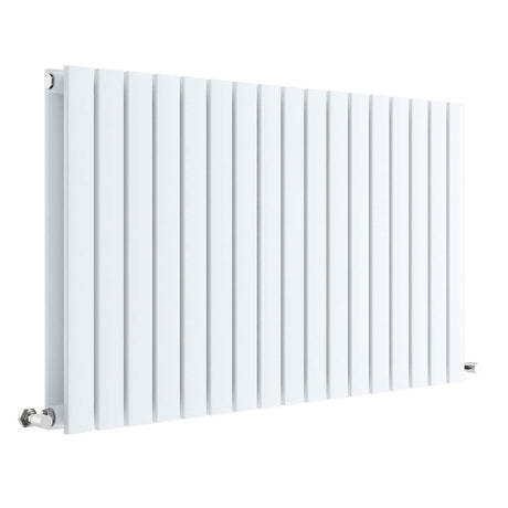 Nuie Sloane Designer Horizontal Double Panel Radiator H600 x W992mm Satin White HLW56D