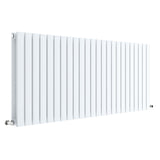 Nuie Sloane Designer Horizontal Double Panel Radiator H600 x W1398mm Satin White HLW59D