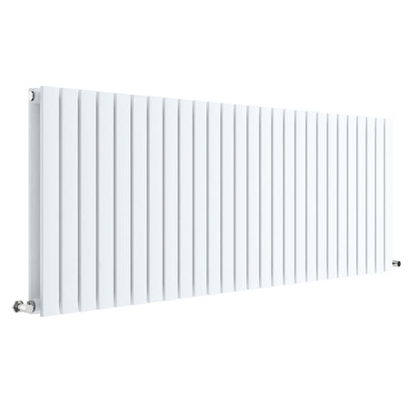 Nuie Sloane Designer Horizontal Double Panel Radiator H600 x W1572mm Satin White HLW60D