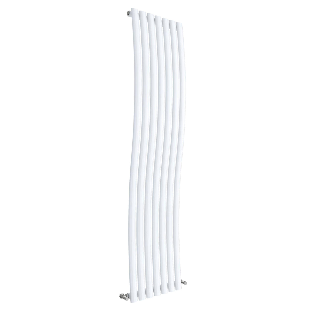 Nuie Revive Designer Vertical Single Panel Radiator With Wave Design H1785 x W413mm Gloss White HLW95