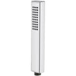 Nuie Rectangular Easy Clean Handset Low Pressure Chrome Chrome HO306