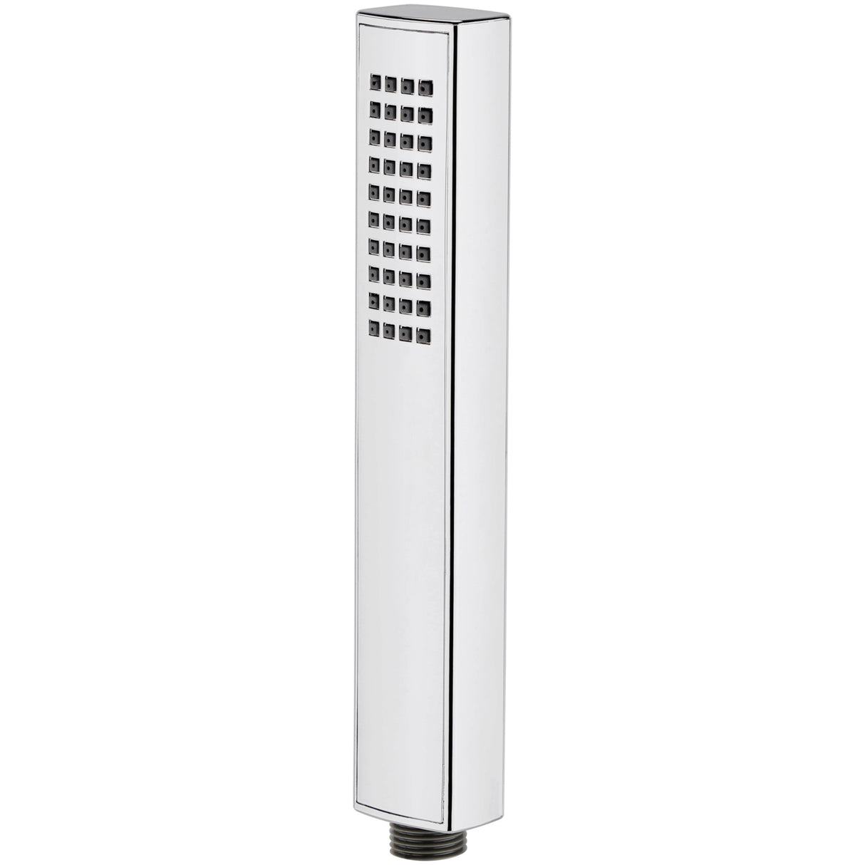 Nuie Rectangular Easy Clean Handset Low Pressure Chrome Chrome HO306