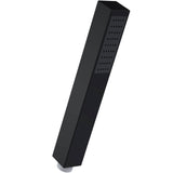 Nuie Square Minimalist Handset Low Pressure Matt Black Matt Black HO410