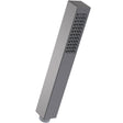 Nuie Square Minimalist Handset Low Pressure Brushed Pewter Brushed Pewter HO710