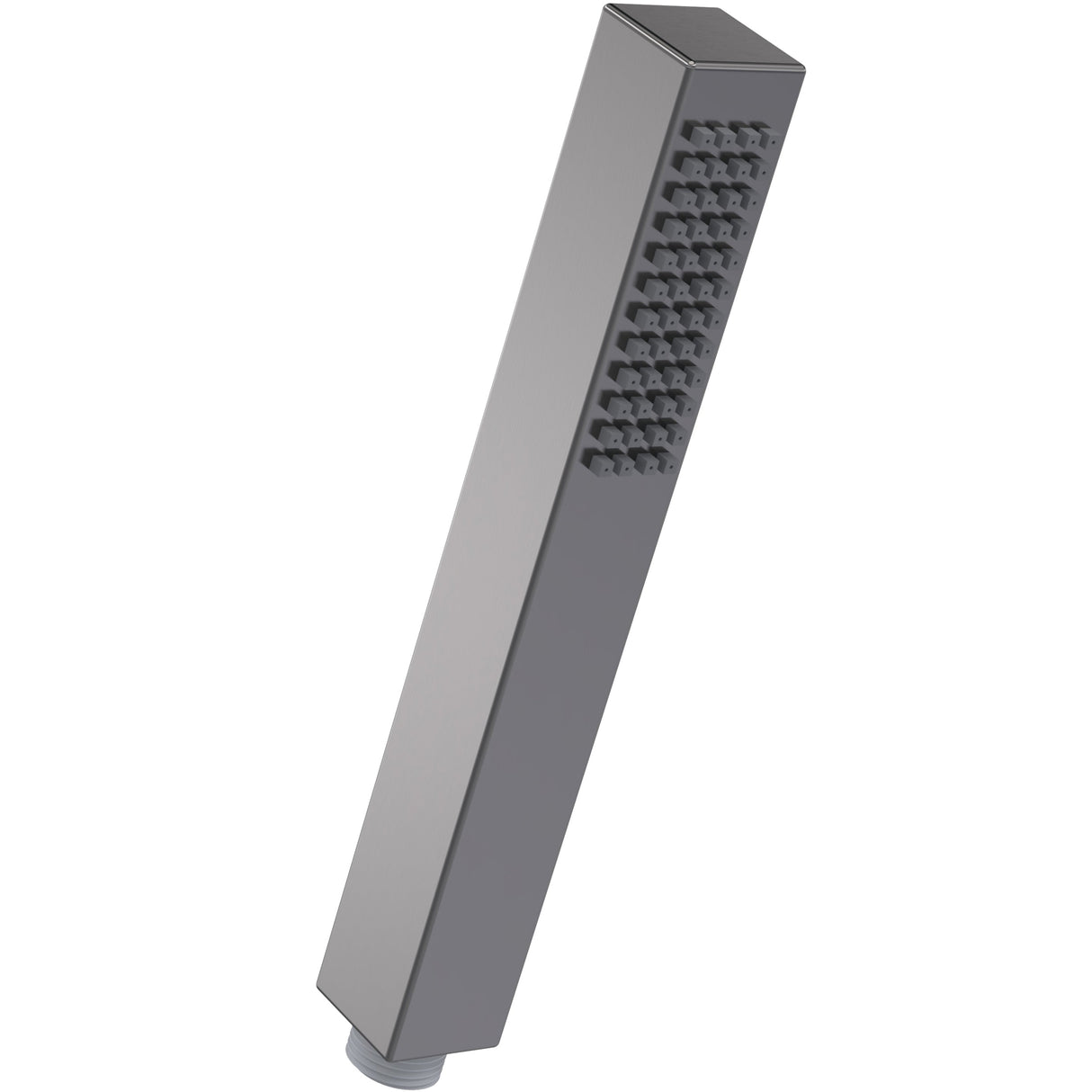 Nuie Square Minimalist Handset Low Pressure Brushed Pewter Brushed Pewter HO710