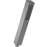 Nuie Square Minimalist Handset Low Pressure Brushed Pewter Brushed Pewter HO710