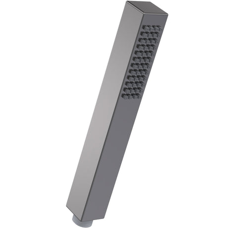 Nuie Square Minimalist Handset Low Pressure Brushed Pewter Brushed Pewter HO710